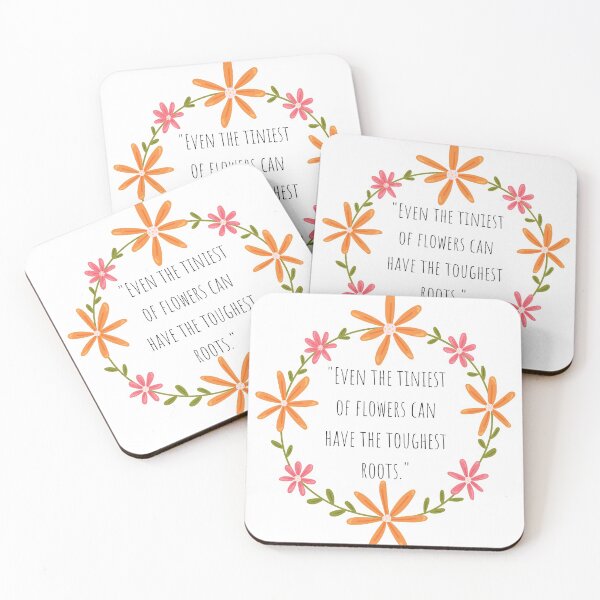 Item preview, Inspirational Flower Quote  designed and sold by Dollfacedesign.