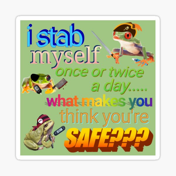 Item preview, I stab myself designed and sold by CatGirl101.