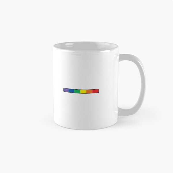 Aperçu de l'œuvre Bande de drapeau arc-en-ciel subtile de la Gay Pride, fierté minimaliste subtile créée et vendue par HumanNation.