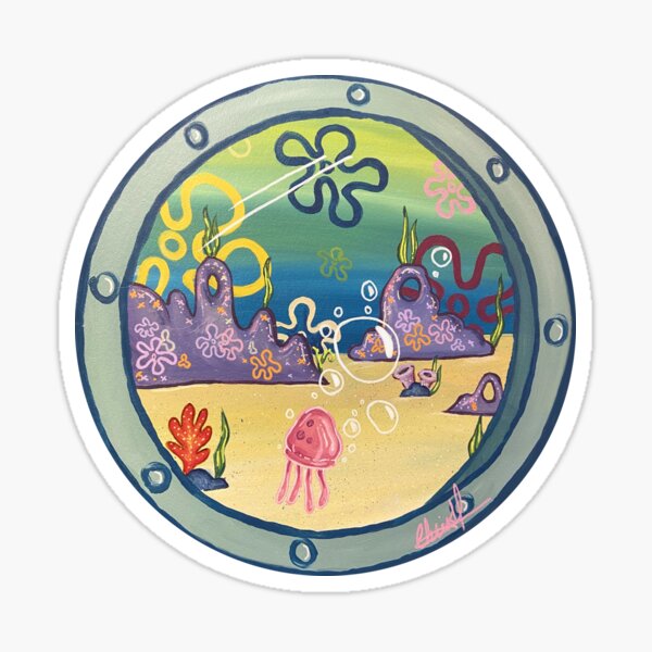 Item preview, Classic Spongebob Window  designed and sold by diaphona.