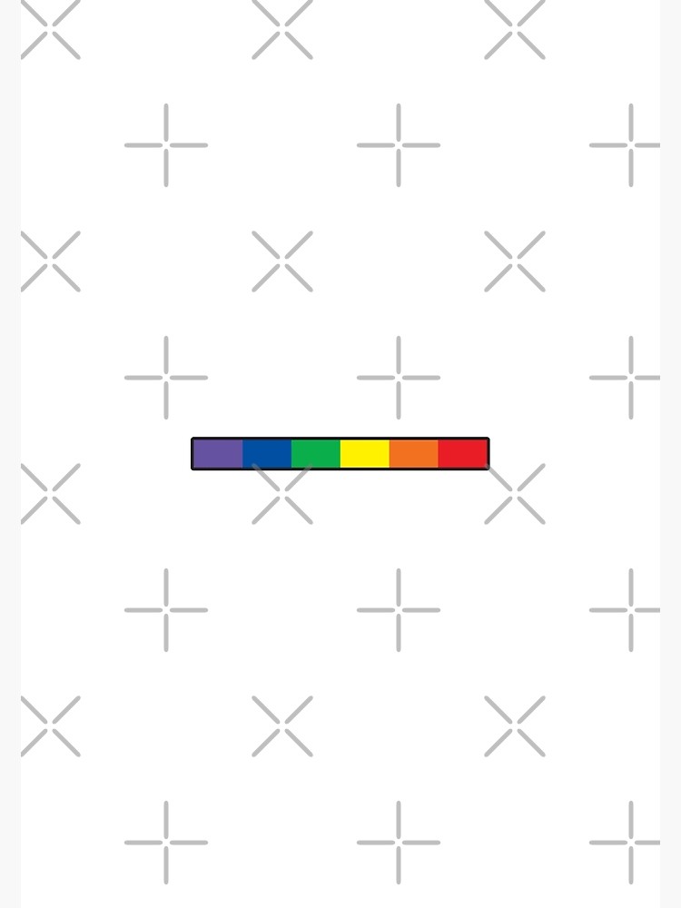 "Subtle Rainbow Gay Pride Flag Strip, Subtle Minimalist Pride" Poster for Sale by HumanNation