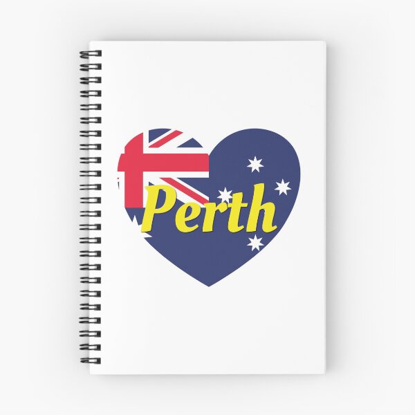 Item preview, Perth Western Australia Australia Australian Flag Heart (White) - Perth designed and sold by DPattonPD.