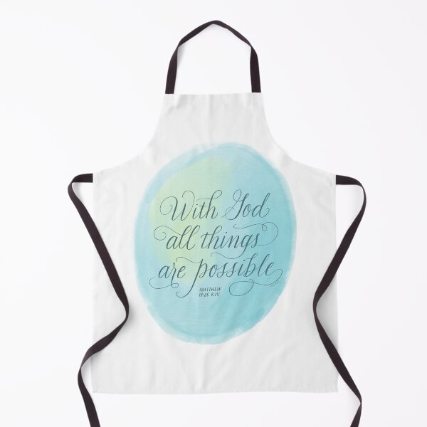 Item preview, Matthew 19:26 KJV | With God All Things Are Possible designed and sold by KJVCalligraphy.