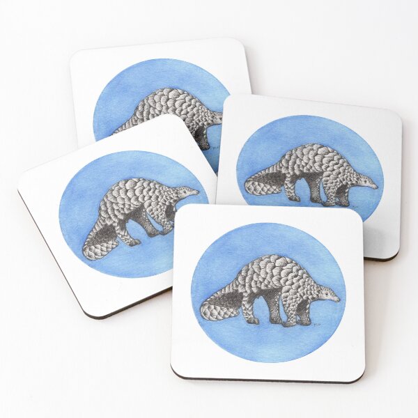 Item preview, Inktober 2021: Pangolin designed and sold by Pamela Sommer.