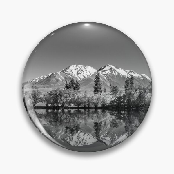 Item preview, Mountain Black and White Lake Nature Landscape designed and sold by JoshuaSmall.