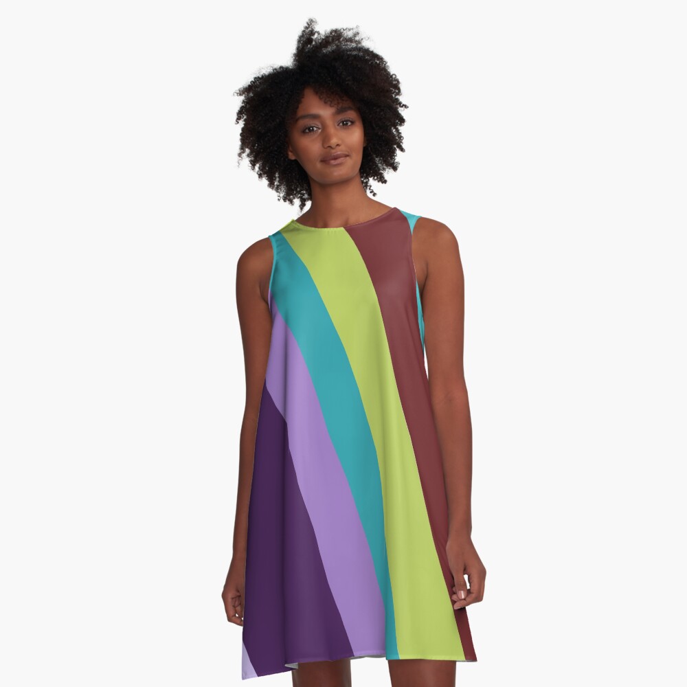 Color Palette of Dress From 13 Going On 30 A-Line Dress