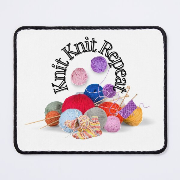 Item preview, Knit Knit Repeat Balls of Colorful Yarn and Knitting Needles designed and sold by silviaol.