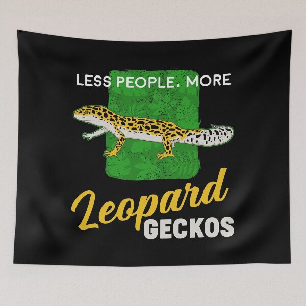 Item preview, Reptile Lover Less People More Leopard Geckos design designed and sold by jakehughes2015.