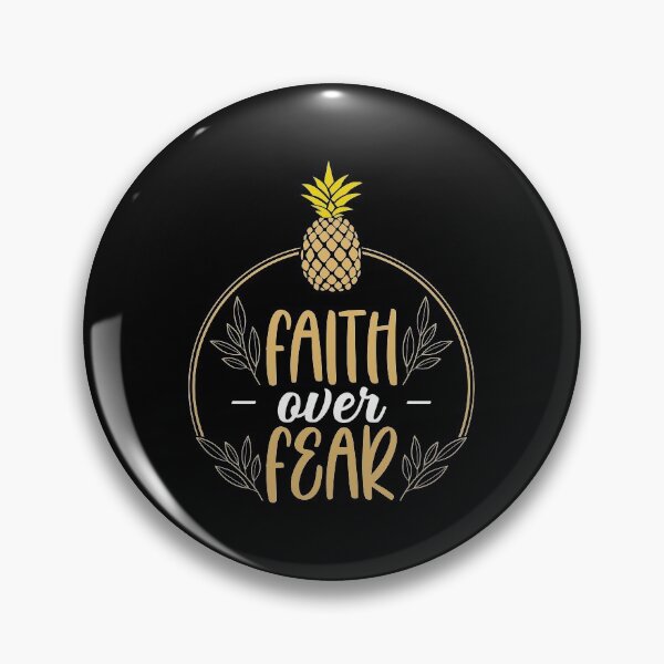Item preview, Faith Fear Inspirational IVF Quote Infertility Pineapple print designed and sold by jakehughes2015.