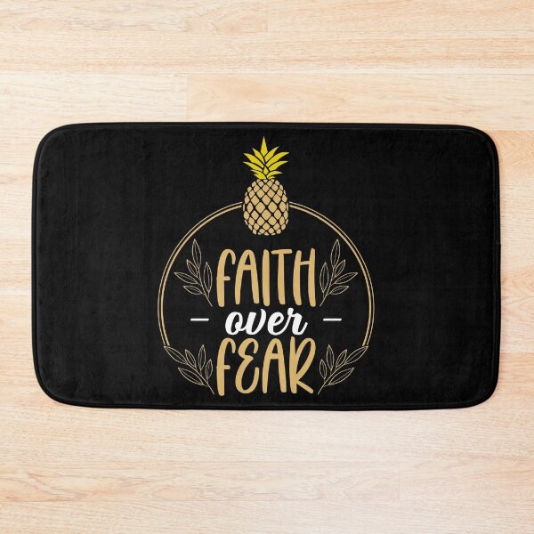 Item preview, Faith Fear Inspirational IVF Quote Infertility Pineapple print designed and sold by jakehughes2015.