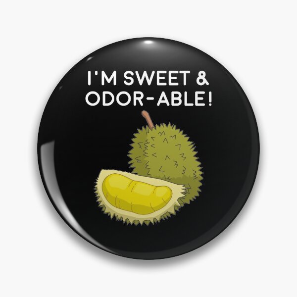 Item preview, Funny Durian Pun Sweet Odorable Southeast Asia Fruit print designed and sold by jakehughes2015.