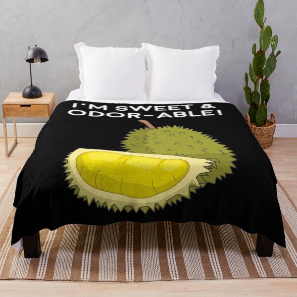 Item preview, Funny Durian Pun Sweet Odorable Southeast Asia Fruit print designed and sold by jakehughes2015.
