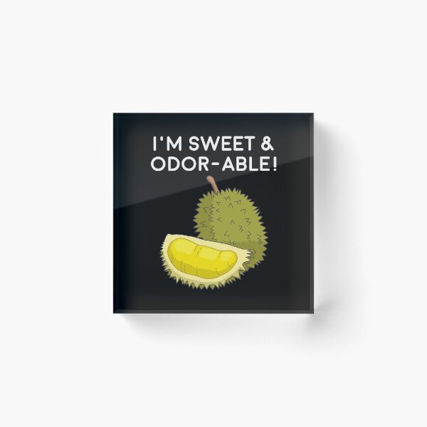 Item preview, Funny Durian Pun Sweet Odorable Southeast Asia Fruit print designed and sold by jakehughes2015.