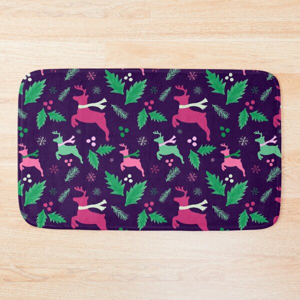 Item preview, Festive Reindeer in pink, purple and green  designed and sold by ShaunaMcc.