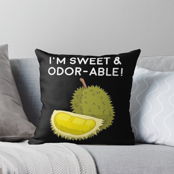 Item preview, Funny Durian Pun Sweet Odorable Southeast Asia Fruit print designed and sold by jakehughes2015.