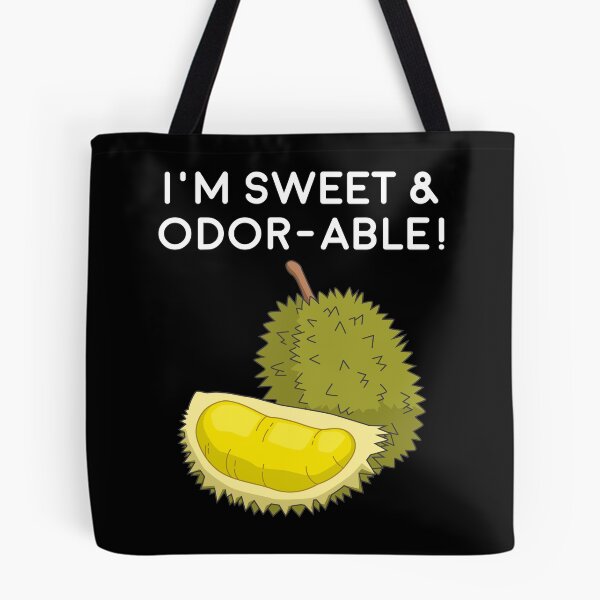 Item preview, Funny Durian Pun Sweet Odorable Southeast Asia Fruit print designed and sold by jakehughes2015.