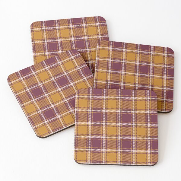 Item preview, Plaid in Plum + Desert Sun designed and sold by latheandquill.