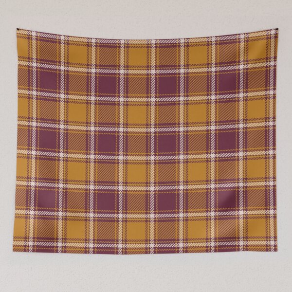 Item preview, Plaid in Plum + Desert Sun designed and sold by latheandquill.