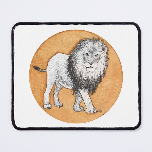 Item preview, Inktober 2021: Lion designed and sold by Pamela Sommer.