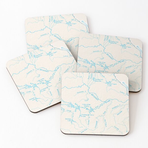 Item preview, Lake of the Ozarks Map of Missouri Rivers Stream designed and sold by Midwest-Goods.