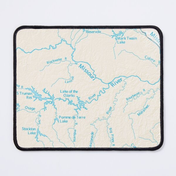 Item preview, Lake of the Ozarks Map of Missouri Rivers Stream designed and sold by Midwest-Goods.