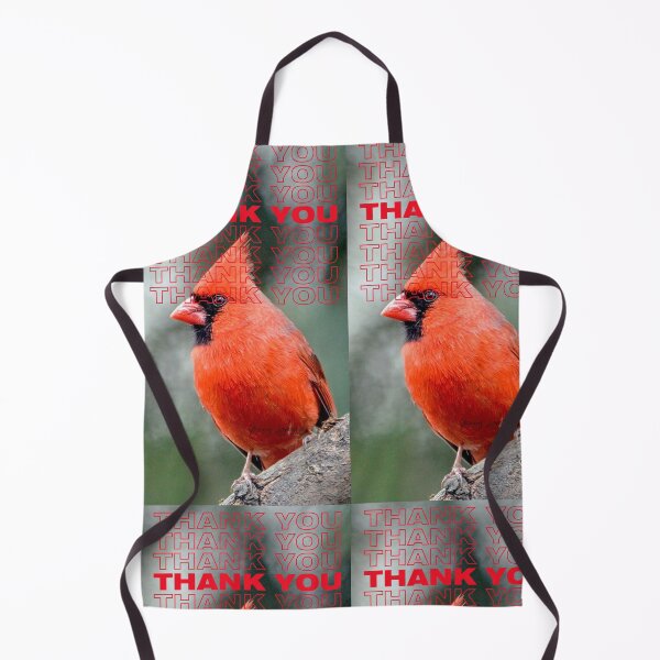 Item preview, THANK YOU WITH Colourful Northern Cardinal bird By Yannis Lobaina designed and sold by Yannis Lobaina Art .