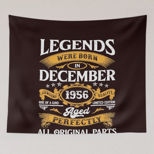 Item preview, Vintage Born In December 1956 Legend 65 Years Old Birthday designed and sold by TheHumbleLemon.