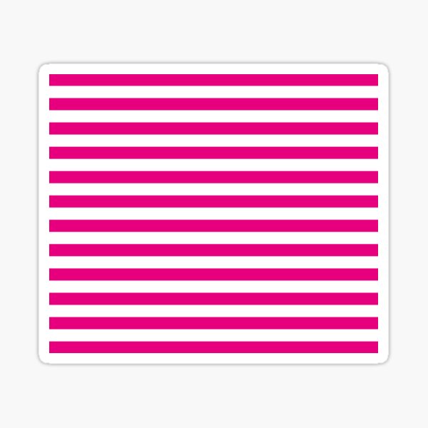 Hot Pink and White Stripes | Stripe Patterns | Striped Patterns | Wide  Stripes | Horizontal Stripes | | iPad Case & Skin