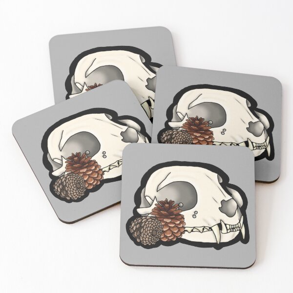 Item preview, Pinecone Cat Skull designed and sold by VerdureAndDecay.