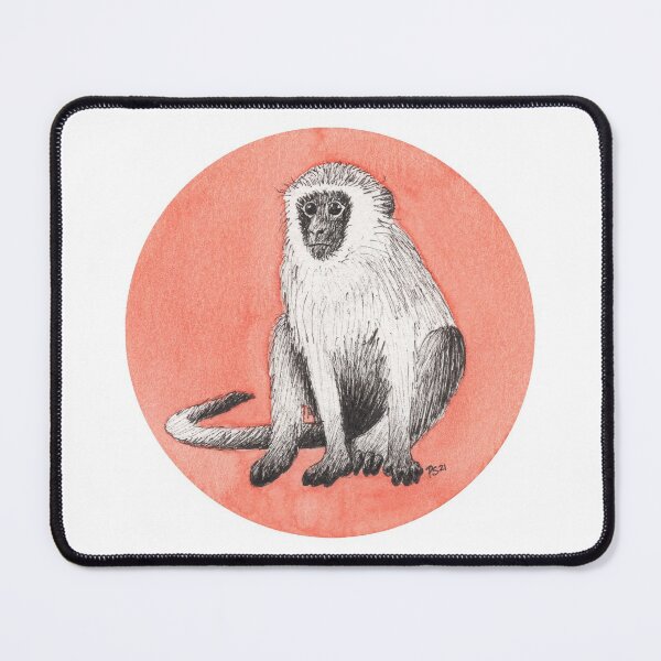 Item preview, Inktober 2021: Monkey designed and sold by Pamela Sommer.