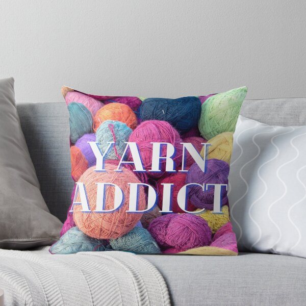 Item preview, Yarn Addict Colorful Wool Yarn Balls for Knitting Lovers, Knitting Hobby designed and sold by silviaol.