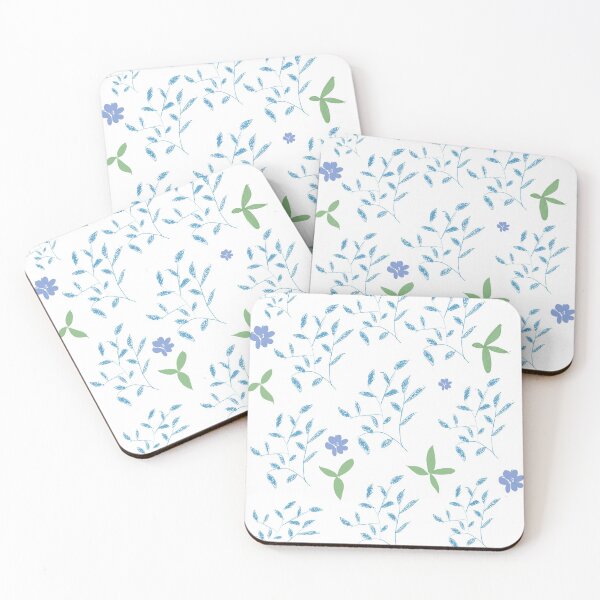 Item preview, Flower pattern in blues and green designed and sold by Paxbear Tees.
