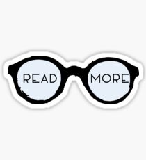 Pegatina Leer más Gafas