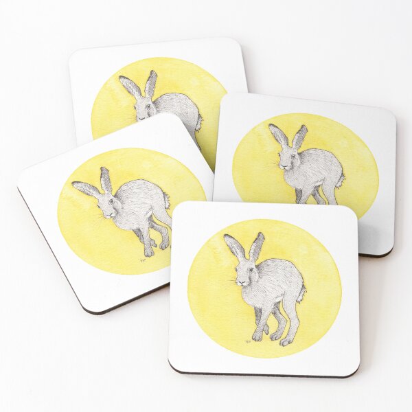 Item preview, Inktober 2021: Hare designed and sold by Pamela Sommer.