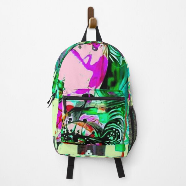 Item preview, YOUNG GREEN EYED GIRL : psychedelic Abstract Print designed and sold by posterbobs.