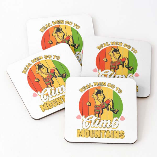 Item preview, Real men go to climb mountains - Mountaineers designed and sold by saulmedia.