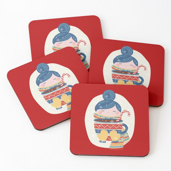 Item preview, Scandi Girl Christmas Hot Chocolate designed and sold by moosemtndesign.