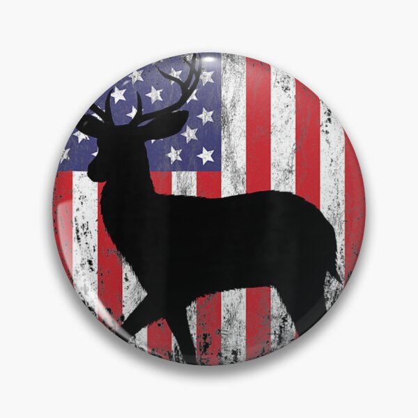 Item preview, American Deer Hunting Patriotic Hunter Flag Whitetail Buck designed and sold by PiaGobel.