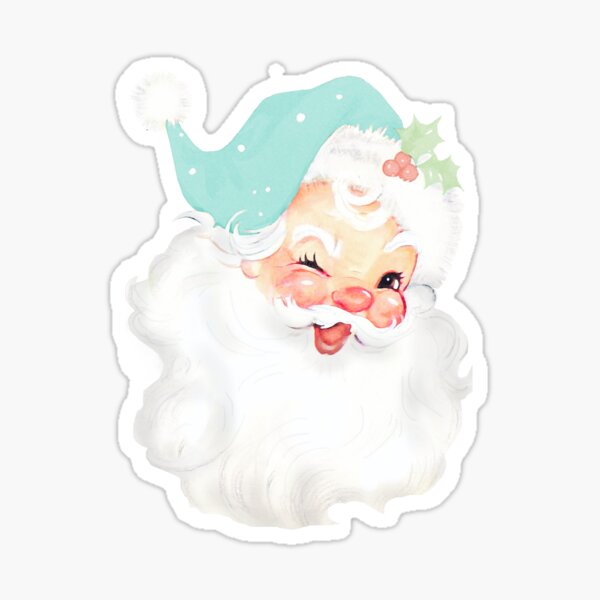 Vintage Christmas Santa Claus - Santa Claus - Sticker