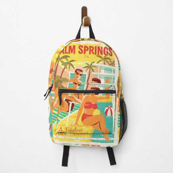 Item preview, palm springs retro travel poster designed and sold by noreenswansoon.