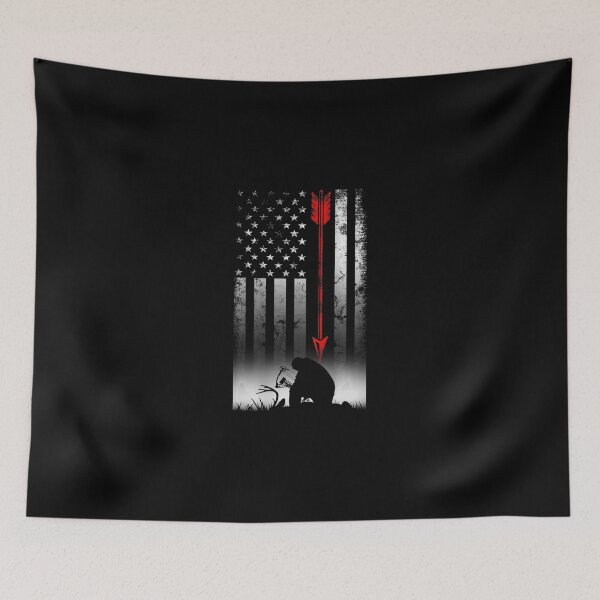 Item preview, Bow deer hunting American flag Bow hunting designed and sold by PiaGobel.