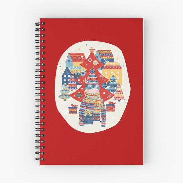Item preview, Navidad roja Scandi Girl designed and sold by moosemtndesign.