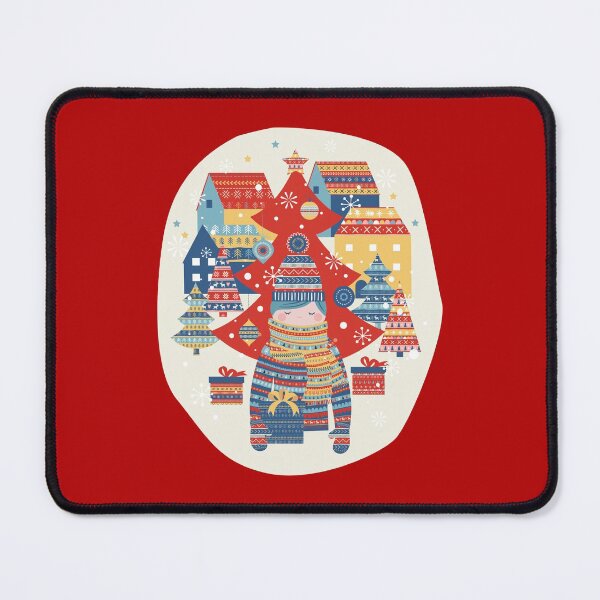 Item preview, Scandi Girl Red Christmas designed and sold by moosemtndesign.