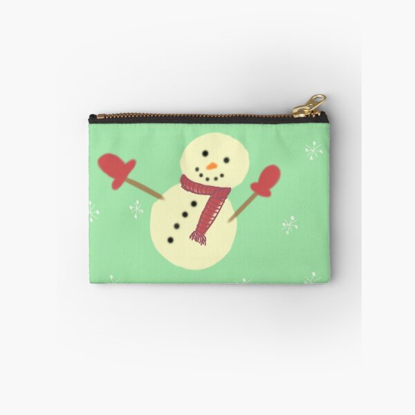 Item preview, Winter Snowman with snowflakes designed and sold by SoniasArtwork.