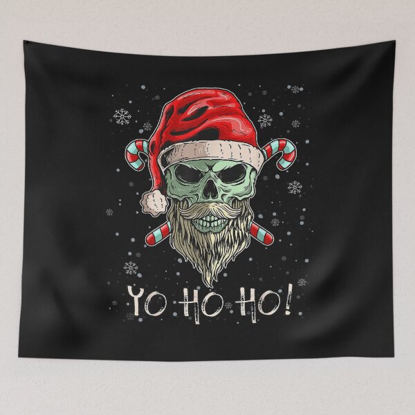 Item preview, Cool Skull Beard Santa Pirate Christmas Jolly Roger Pajamas T-Shirt designed and sold by Anthony-Wilson.