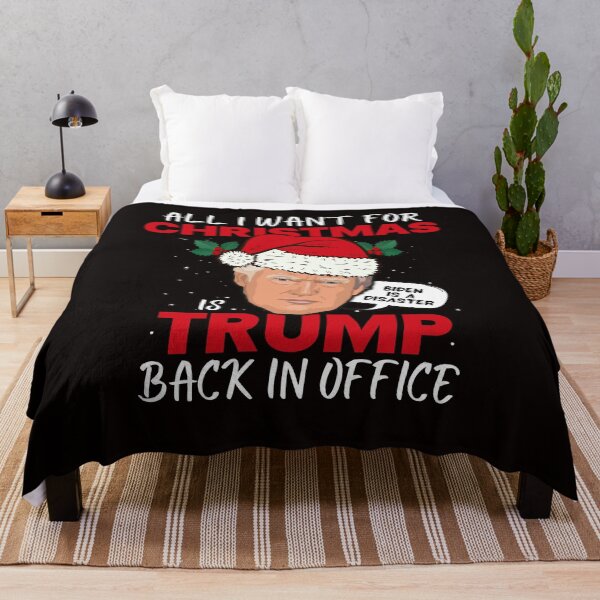 Item preview, All I Want for Christmas is Trump Back in Office Funny Political designed and sold by The Masked Designer.