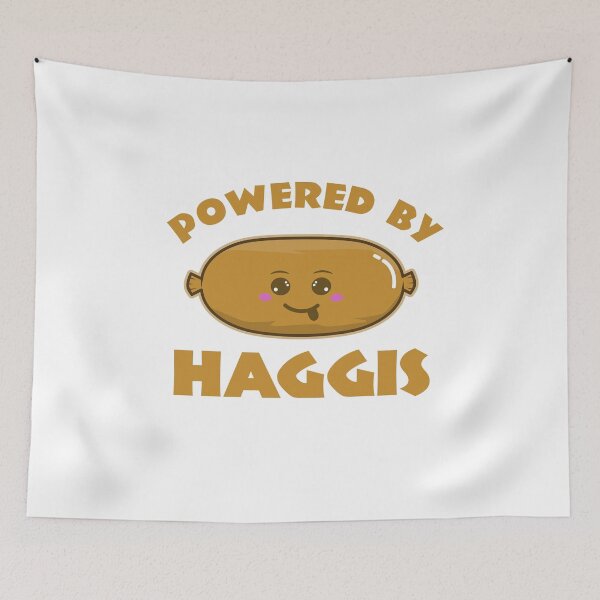 Item preview, Powered By Haggis, Cute Kawaii Haggis  designed and sold by Kawaiindoodle.