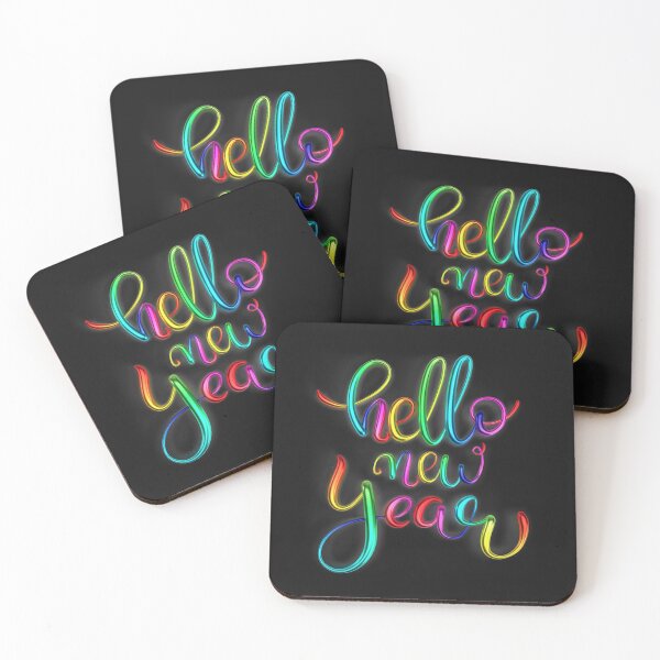 Item preview, Happy New Year 2022 Hello New Years Eve Rainbow Graphic Fun Pullover Hoodie designed and sold by Anthony-Wilson.