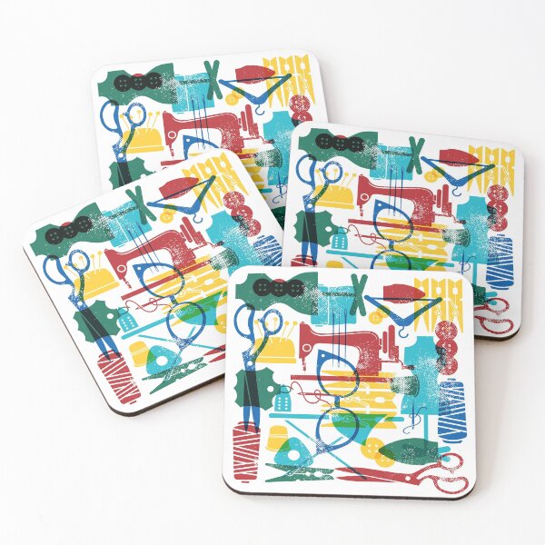 Item preview, Vintage Style Sewing Room Art - Fiesta designed and sold by moosemtndesign.