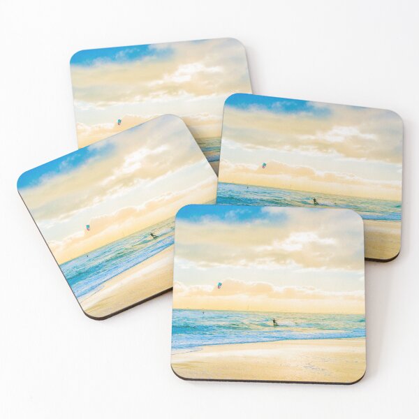Artikelvorschau, Kitesurfen Sonnenuntergang - Brighton Beach, Australien entworfen und verkauft von LostMyFocus.